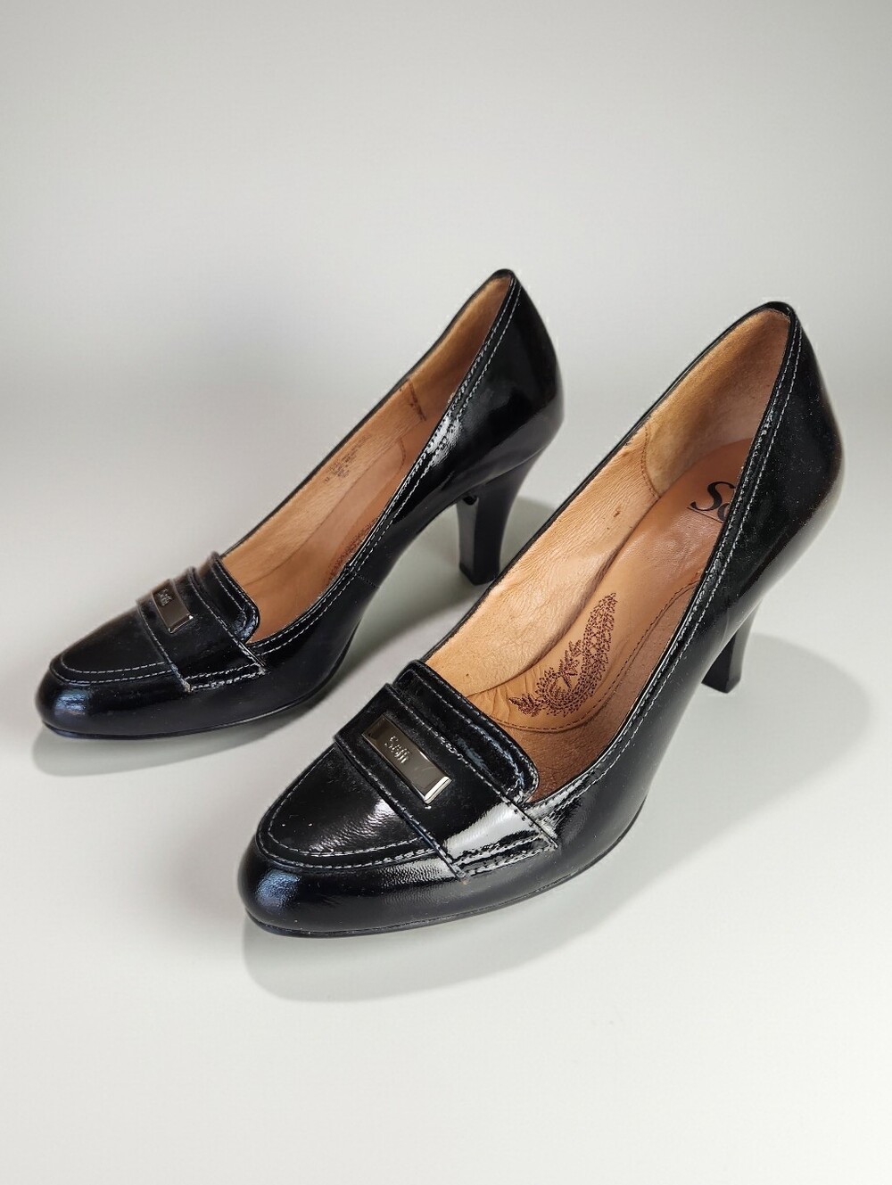 Sofft Black Patent Leather Career Pumps Size 7M - Picture 4 of 11